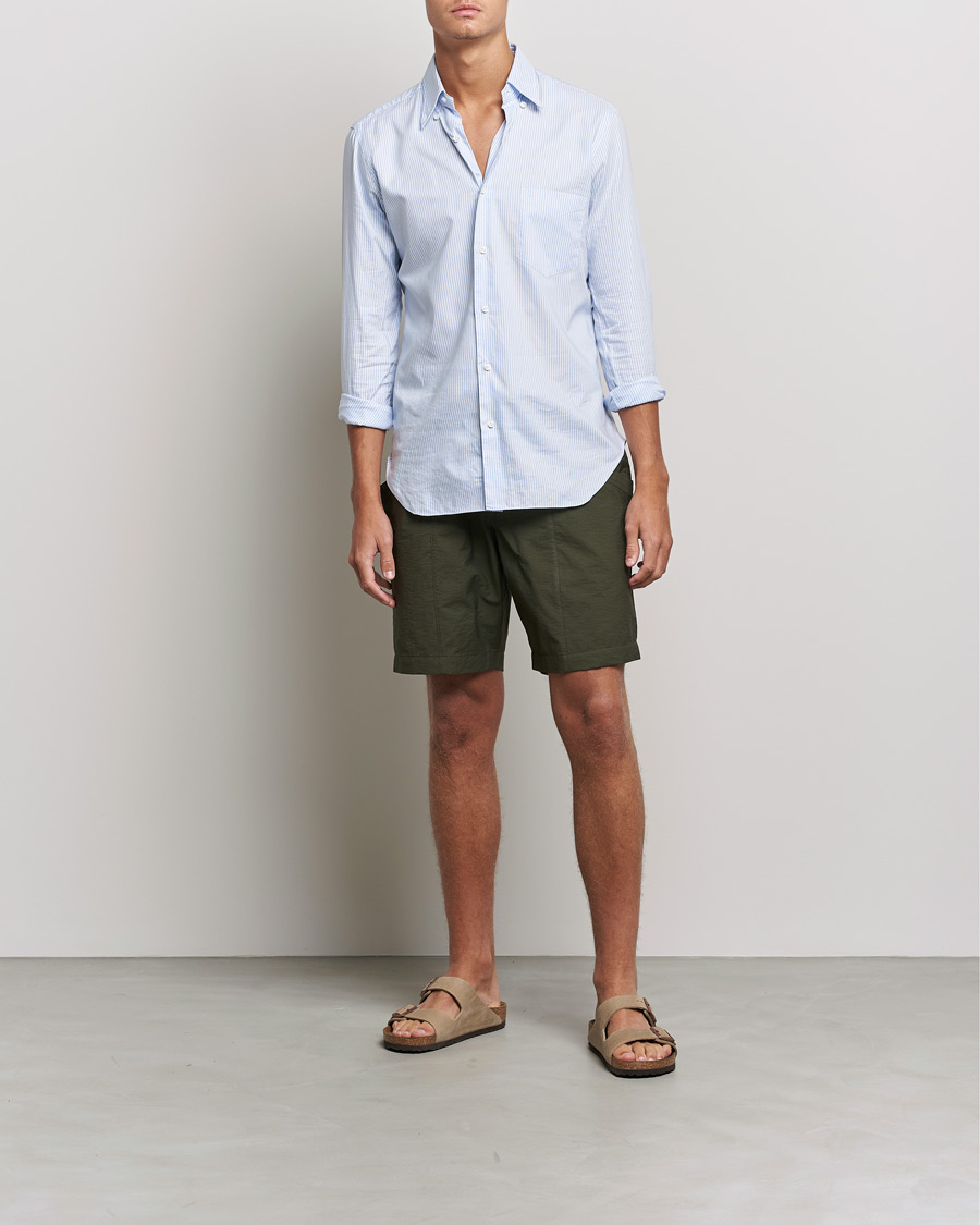 Herre | Shorts | Orlebar Brown | Castner Garment Washed Drawcord Shorts Forest Night