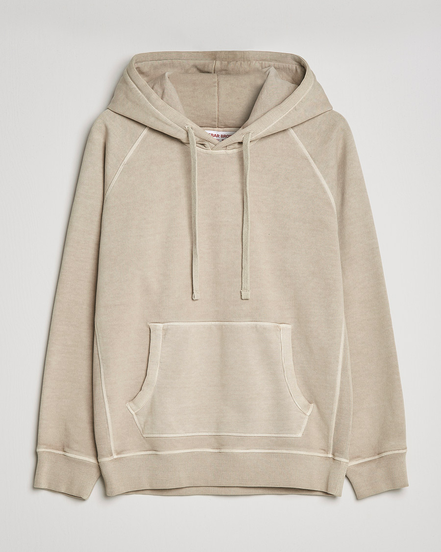 Herre | Gensere | Orlebar Brown | Francis Garment Dyed Cotton Hood Parched Green