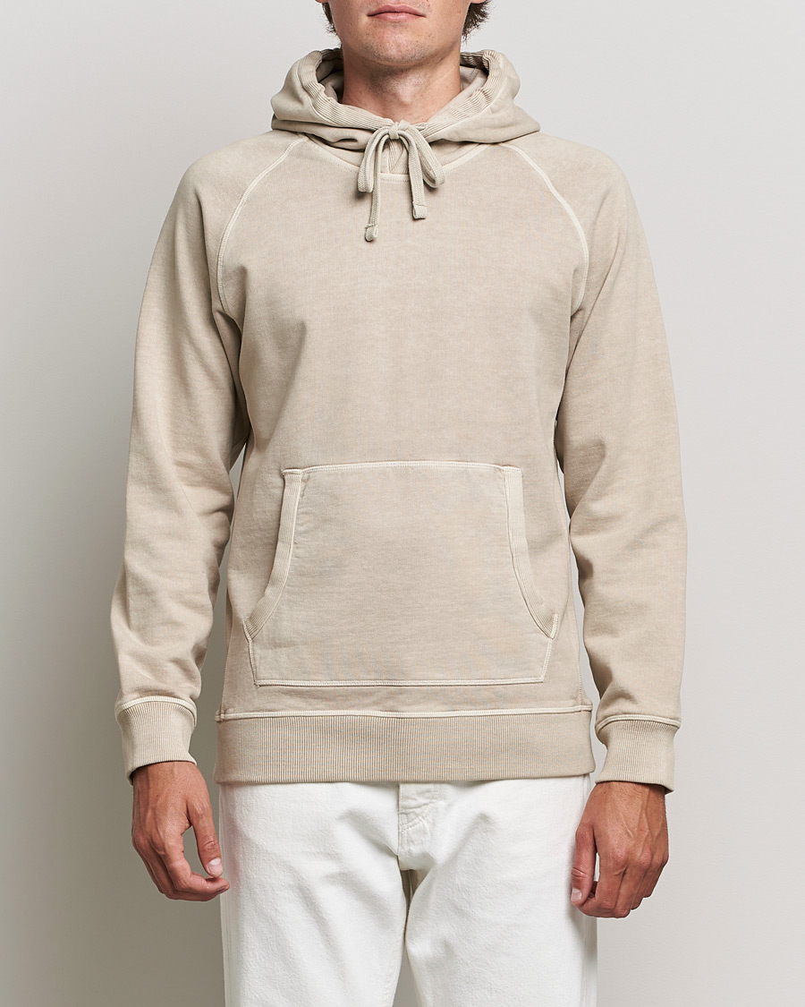 Herre | Gensere | Orlebar Brown | Francis Garment Dyed Cotton Hood Parched Green