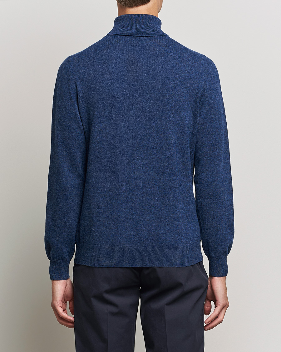 Herre | Gensere | Gran Sasso | Wool/Cashmere Rollneck Navy Melange