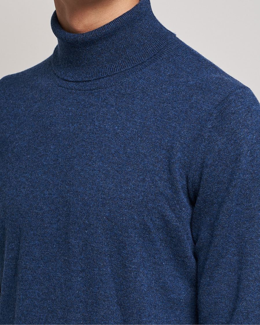 Herre | Gensere | Gran Sasso | Wool/Cashmere Rollneck Navy Melange