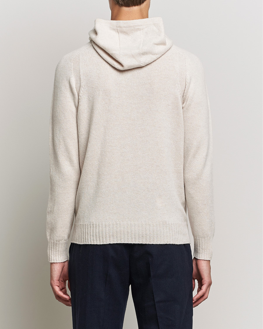 Herre | Gensere | Gran Sasso | Wool Hoodie Off White