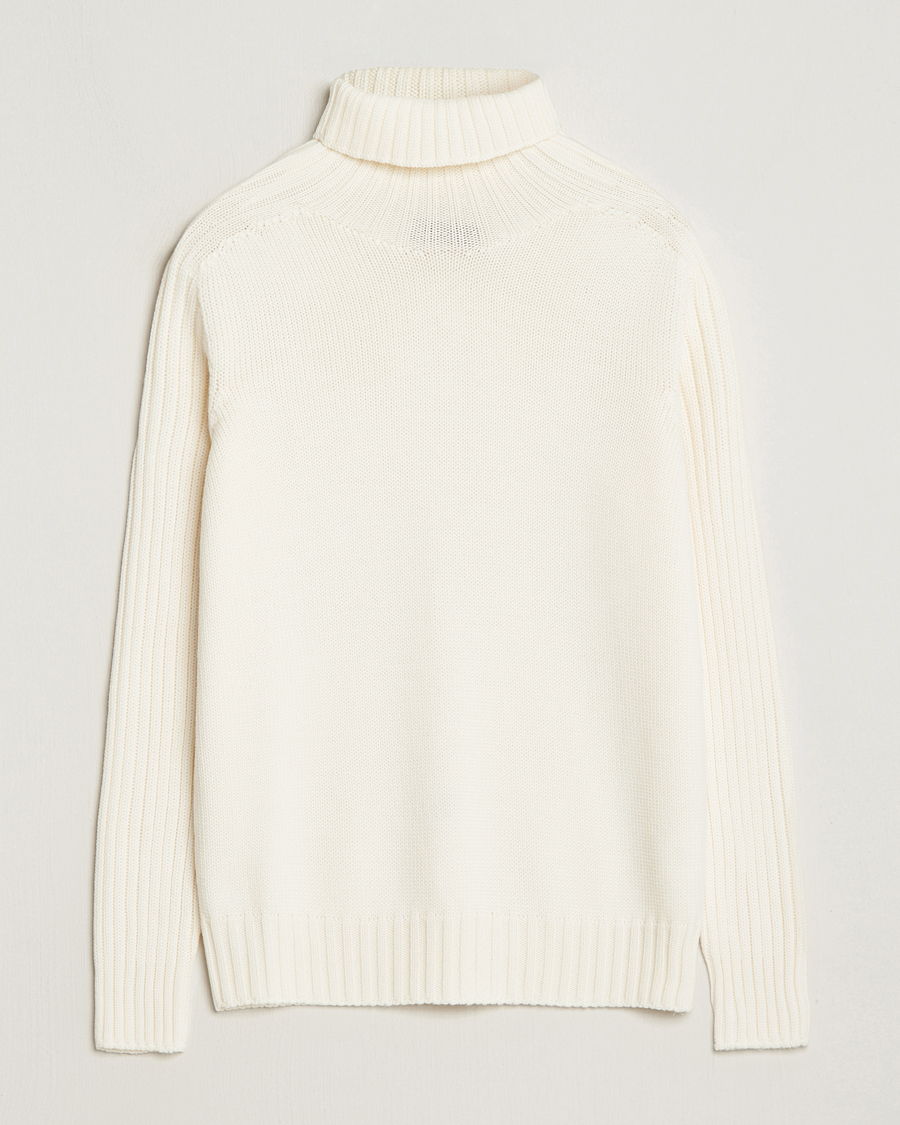 Herre | Gensere | Gran Sasso | Rainwool Rollneck White
