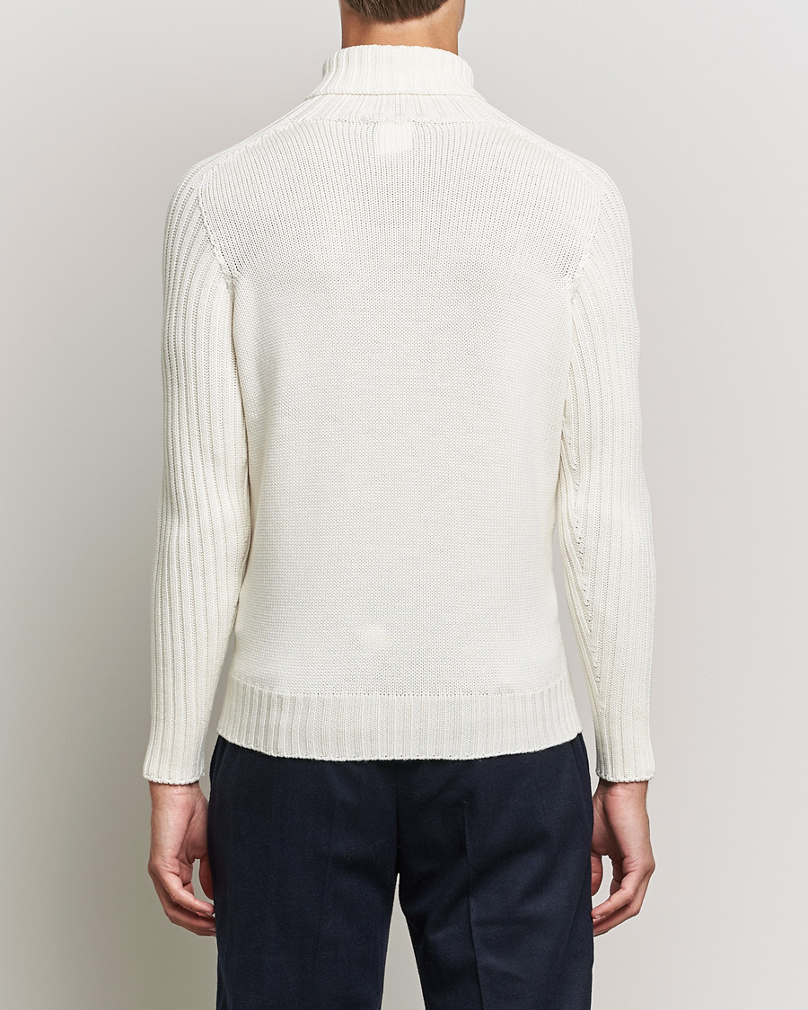 Herre | Gensere | Gran Sasso | Rainwool Rollneck White