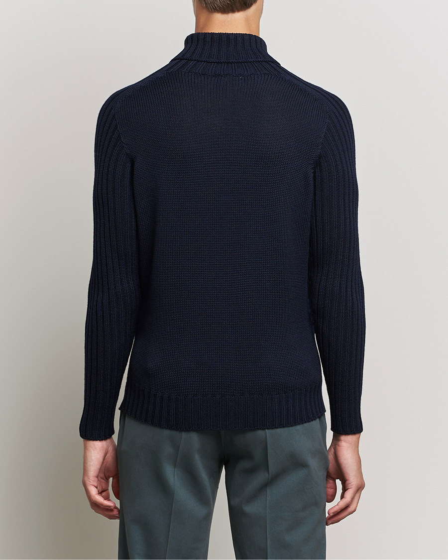 Herre | Gensere | Gran Sasso | Rainwool Rollneck Navy