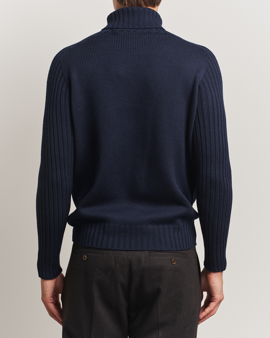 Herre | Gensere | Gran Sasso | Rainwool Rollneck Navy