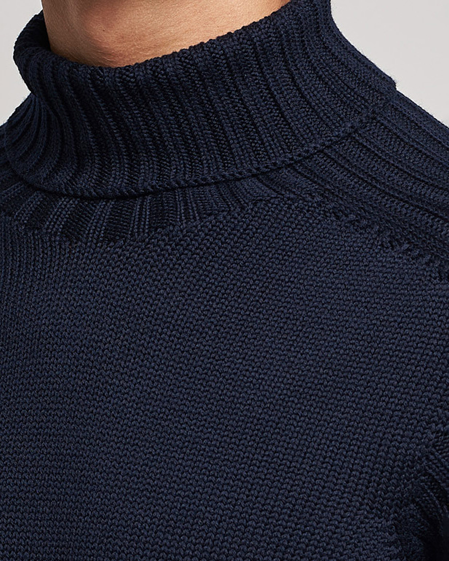 Herre | Gensere | Gran Sasso | Rainwool Rollneck Navy
