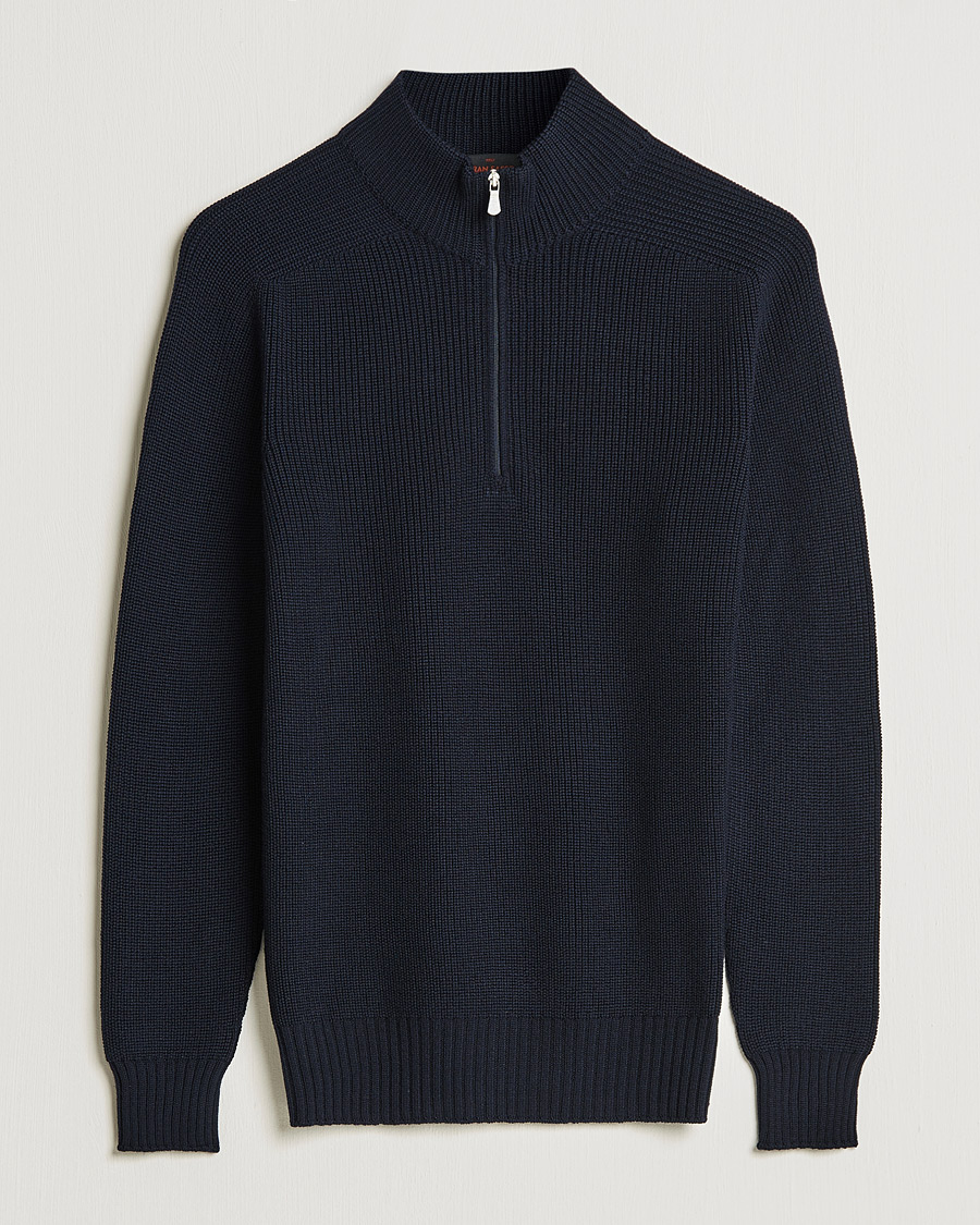 Herre | Gensere | Gran Sasso | Rainwool Half Zip Navy