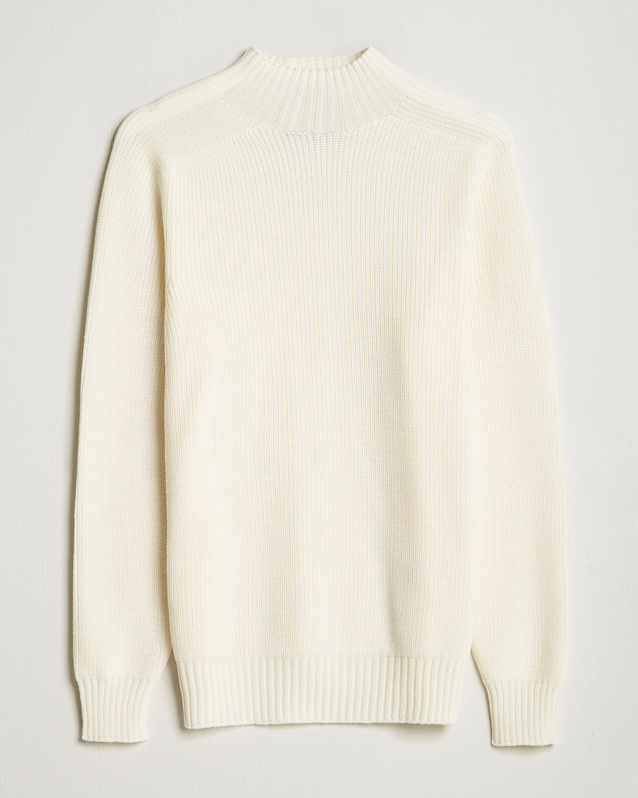 Herre | | Gran Sasso | Rainwool Mock Neck White