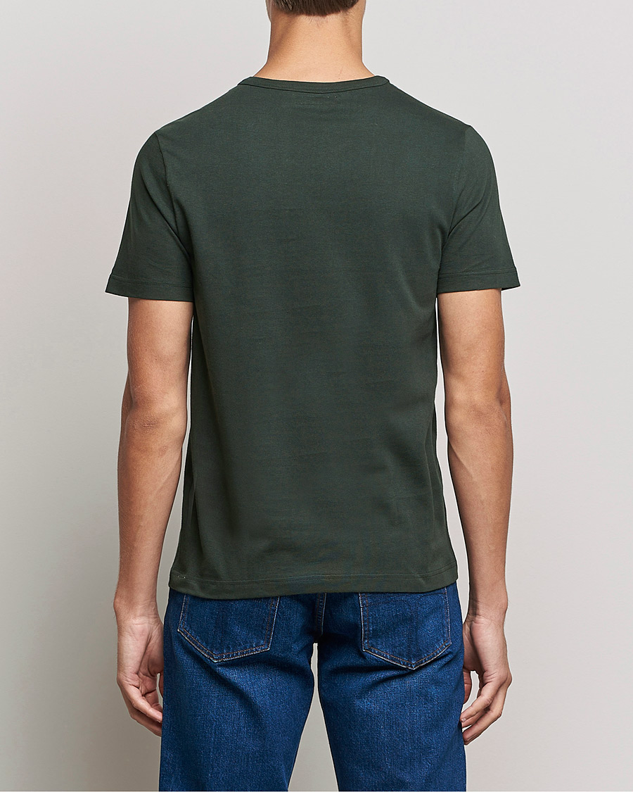 Herre | T-Shirts | Merz b. Schwanen | Relaxed Loopwheeled Sturdy Tee Forest