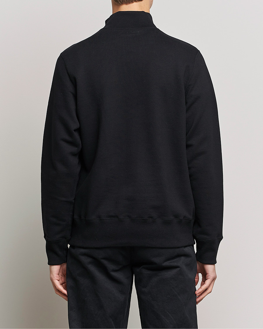Herre | Gensere | Merz b. Schwanen | Organic Cotton Half Zip Sweat Black