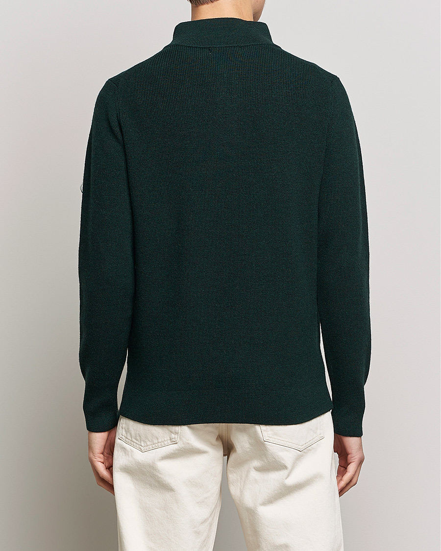 Herre | Gensere | Merz b. Schwanen | Merino Wool Half Zip Forest