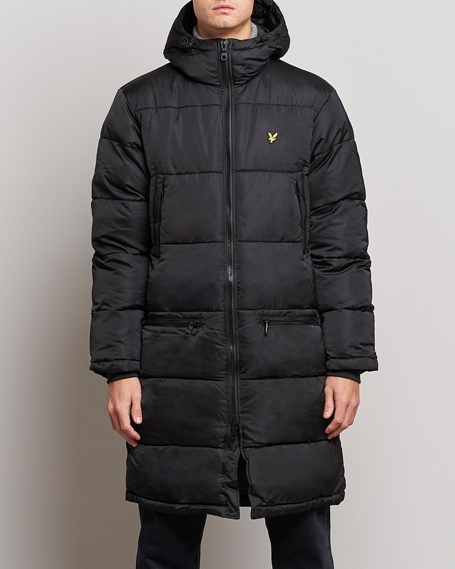 Herre | Jakker | Lyle & Scott | Long Line Wadded Jacket Black