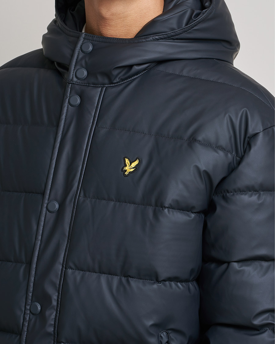 Herre | Jakker | Lyle & Scott | Rubberised Puffer Jacket Dark Navy