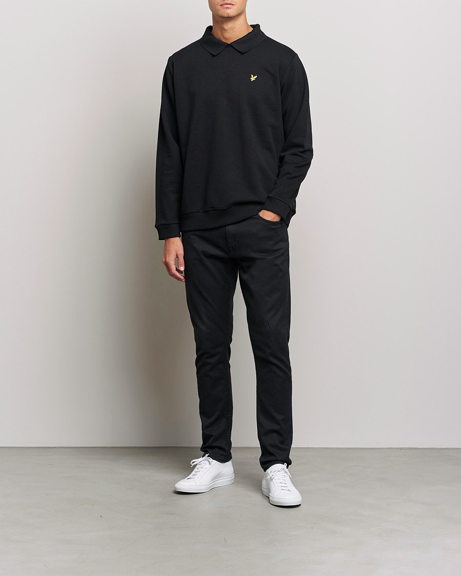 Herre | Gensere | Lyle & Scott | Collored Crew Neck Black