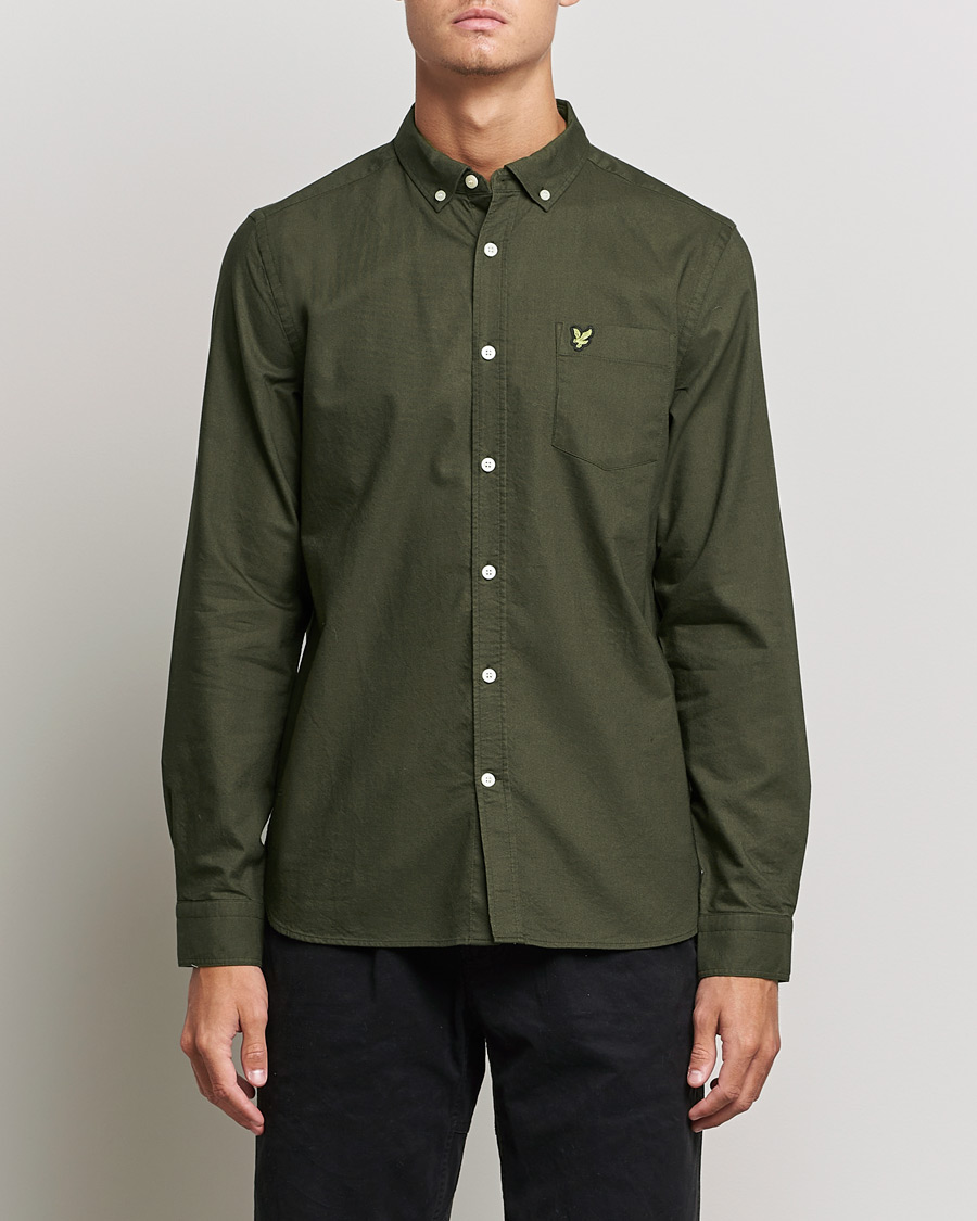 Herre | Skjorter | Lyle & Scott | Lightweight Oxford Shirt Olive