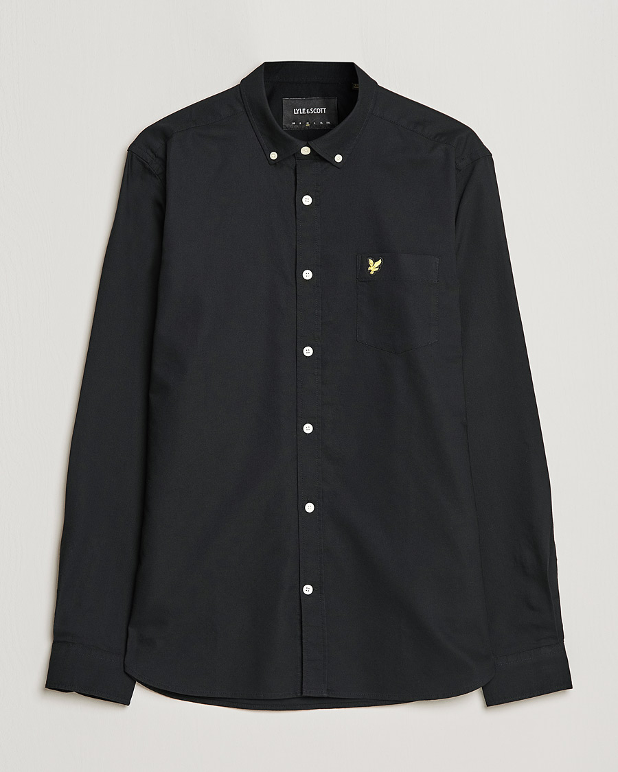Herre | Skjorter | Lyle & Scott | Lightweight Oxford Shirt Jet Black
