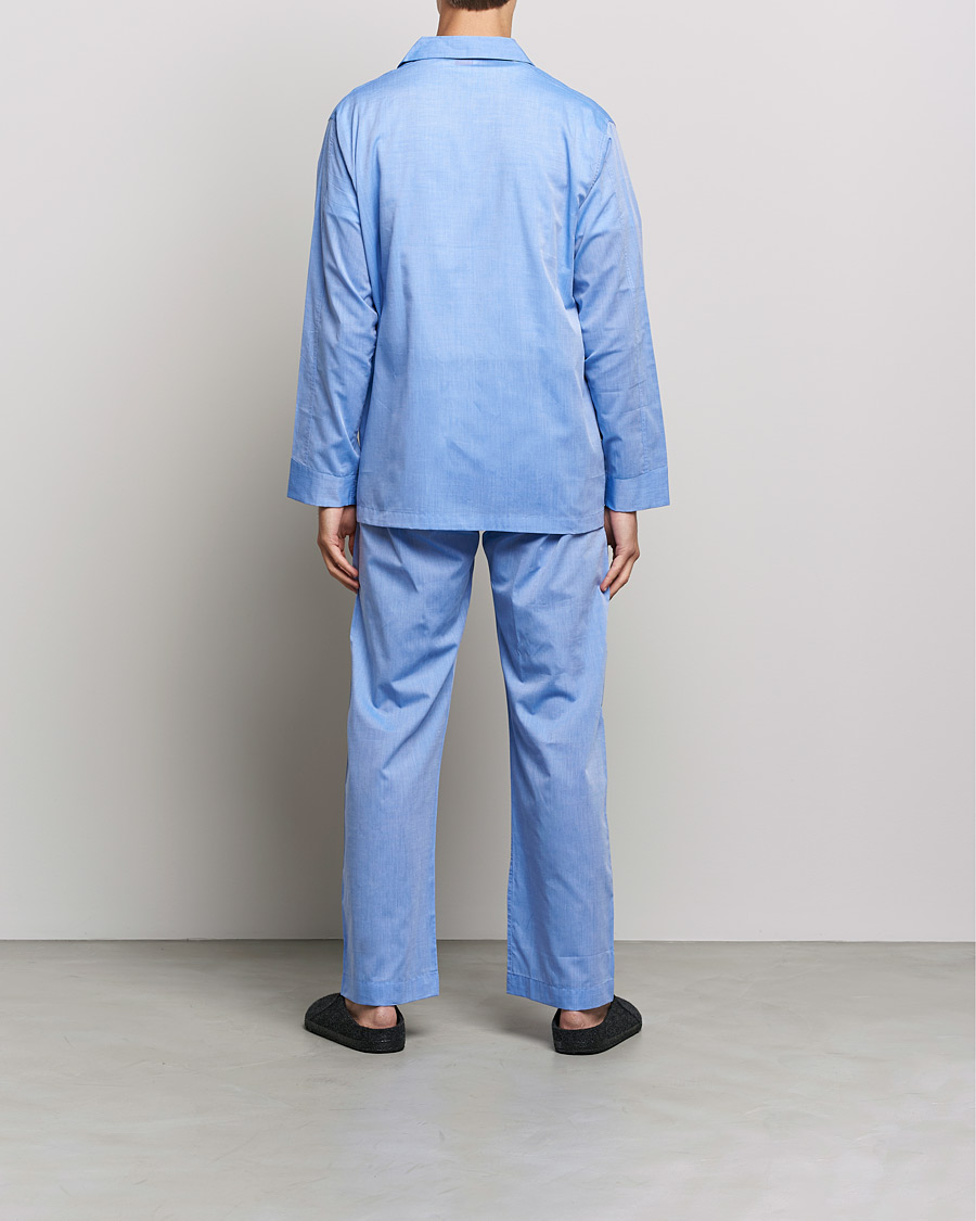 Herre | Derek Rose Cotton Pyjama Set Blue | Derek Rose | Cotton Pyjama Set Blue