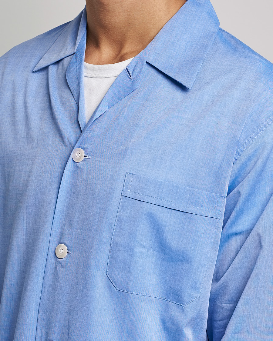Herre | Derek Rose Cotton Pyjama Set Blue | Derek Rose | Cotton Pyjama Set Blue