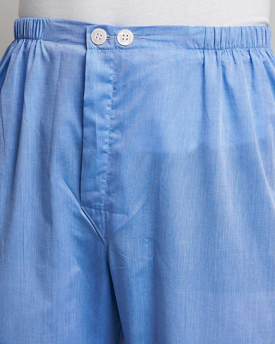 Herre | Derek Rose Cotton Pyjama Set Blue | Derek Rose | Cotton Pyjama Set Blue