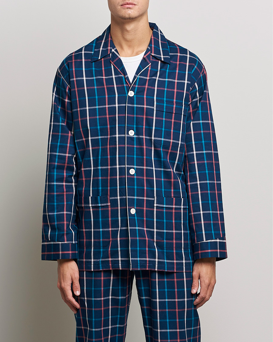 Herre | Pyjamassett | Derek Rose | Checked Cotton Pyjama Set Multi