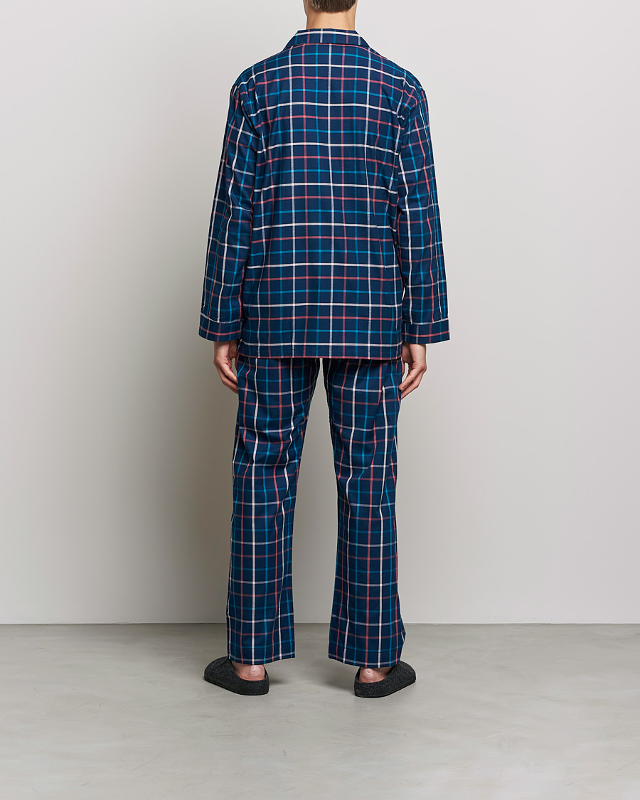 Herre | Pyjamaser og badekåper | Derek Rose | Checked Cotton Pyjama Set Multi