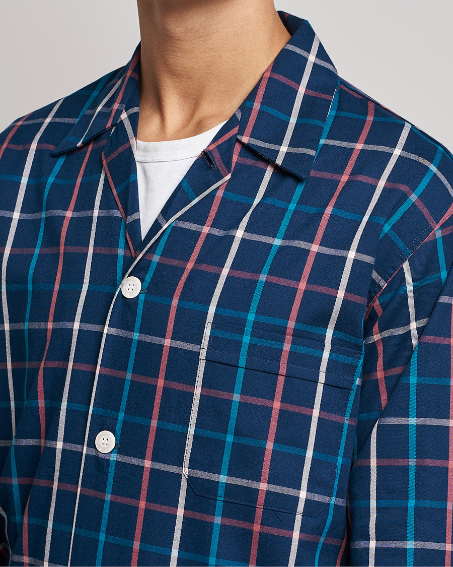 Herre | Pyjamaser og badekåper | Derek Rose | Checked Cotton Pyjama Set Multi