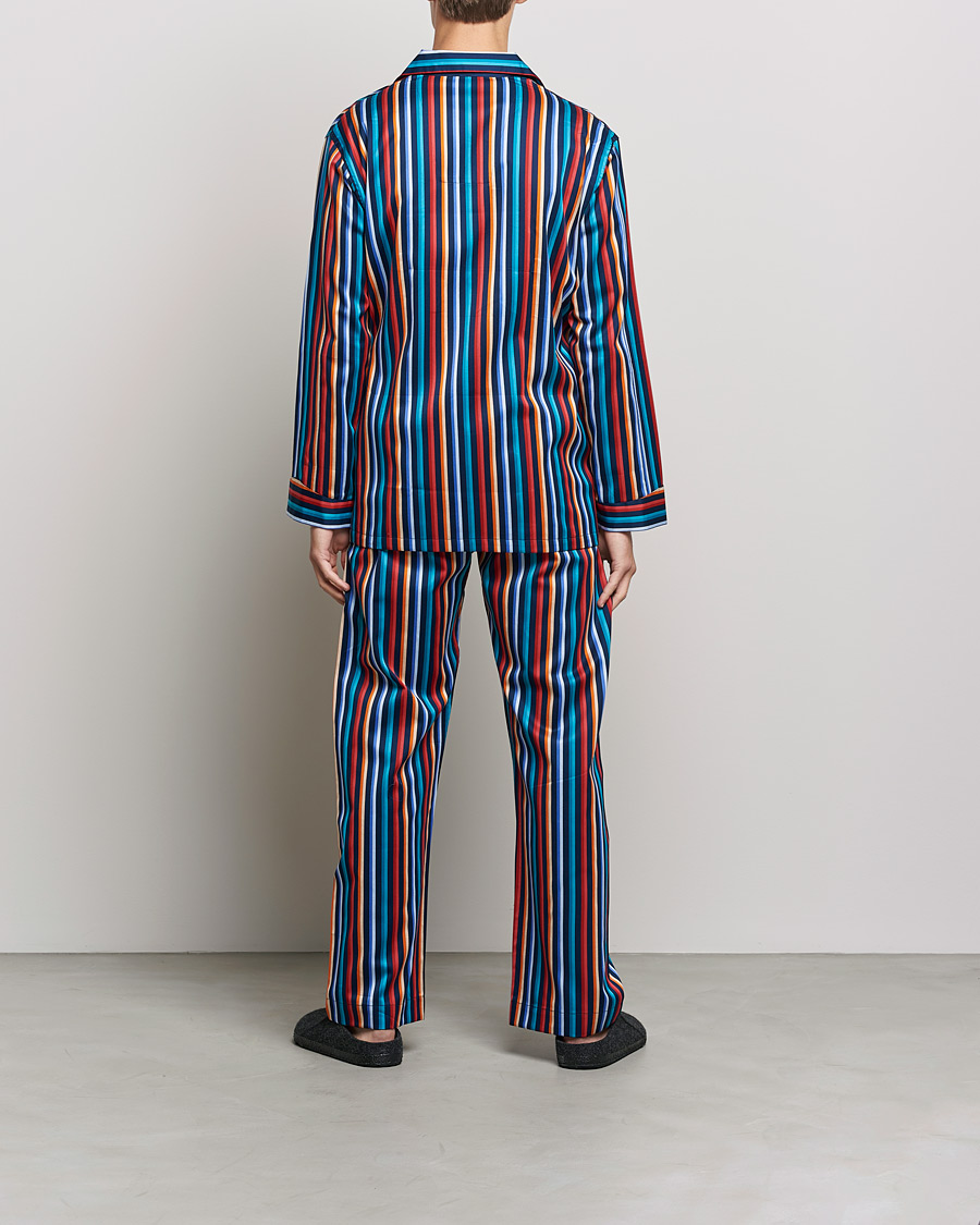 Herre | Pyjamassett | Derek Rose | Striped Cotton Pyjama Set Multi