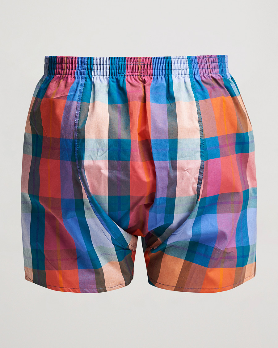 Herre | Undertøy | Derek Rose | Classic Fit Checked Cotton Boxer Shorts Multi