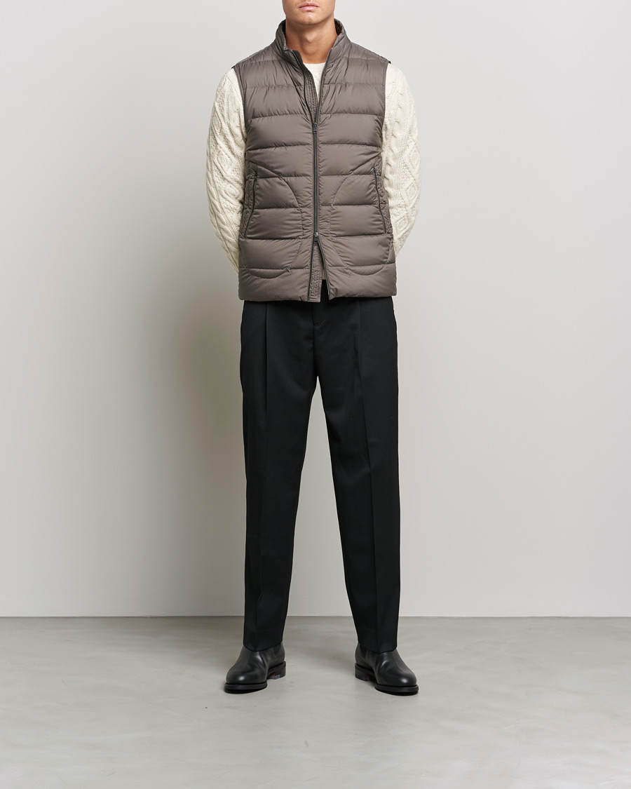 Herre | Italian Department | Herno | Nuage Down Vest Taupe