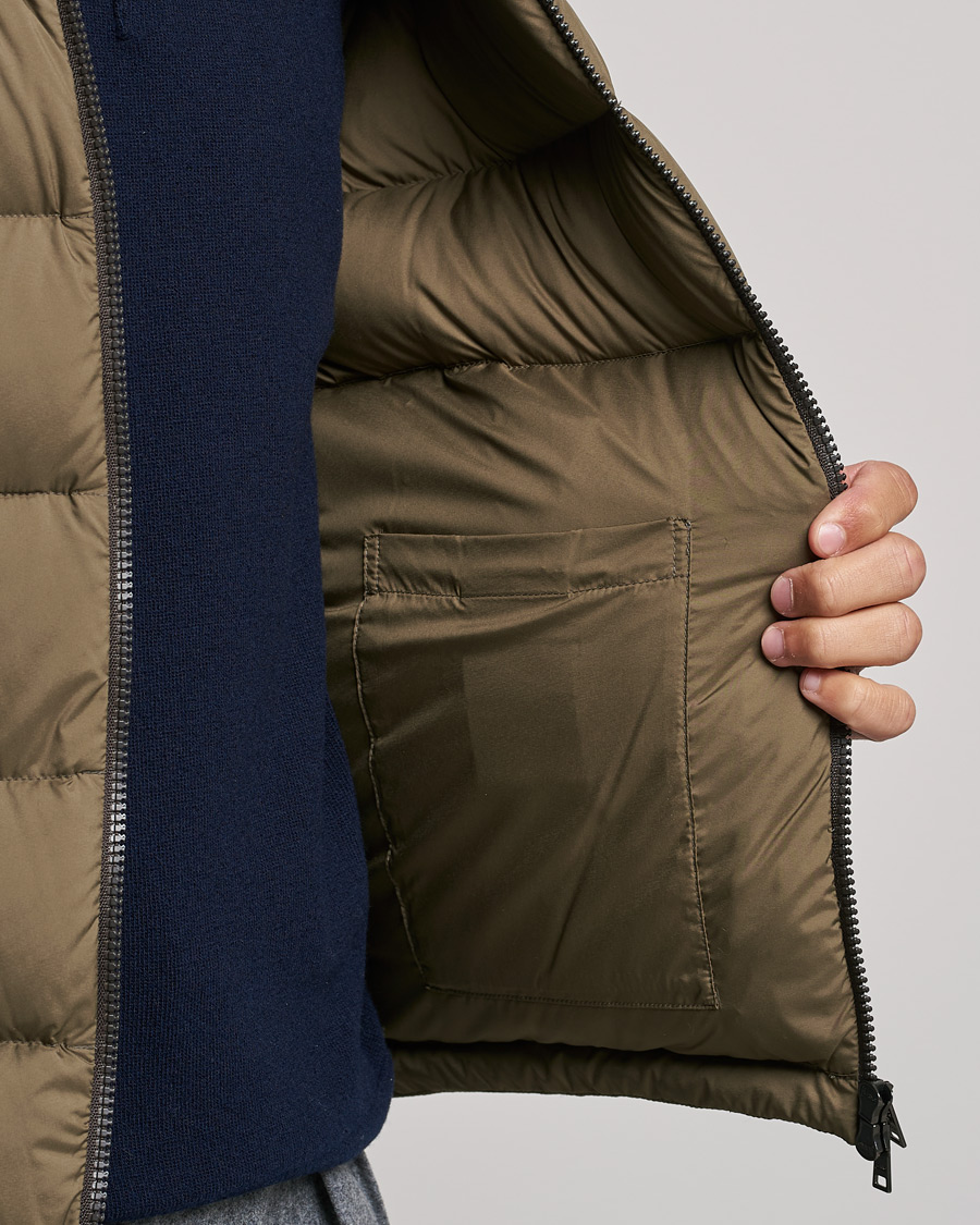 Herre | Jakker | Herno | Matt Nylon Down Jacket Military Green
