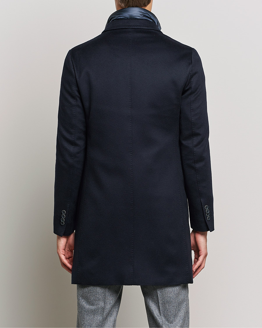 Herre | Jakker | Herno | Cashmere Zip Coat Navy