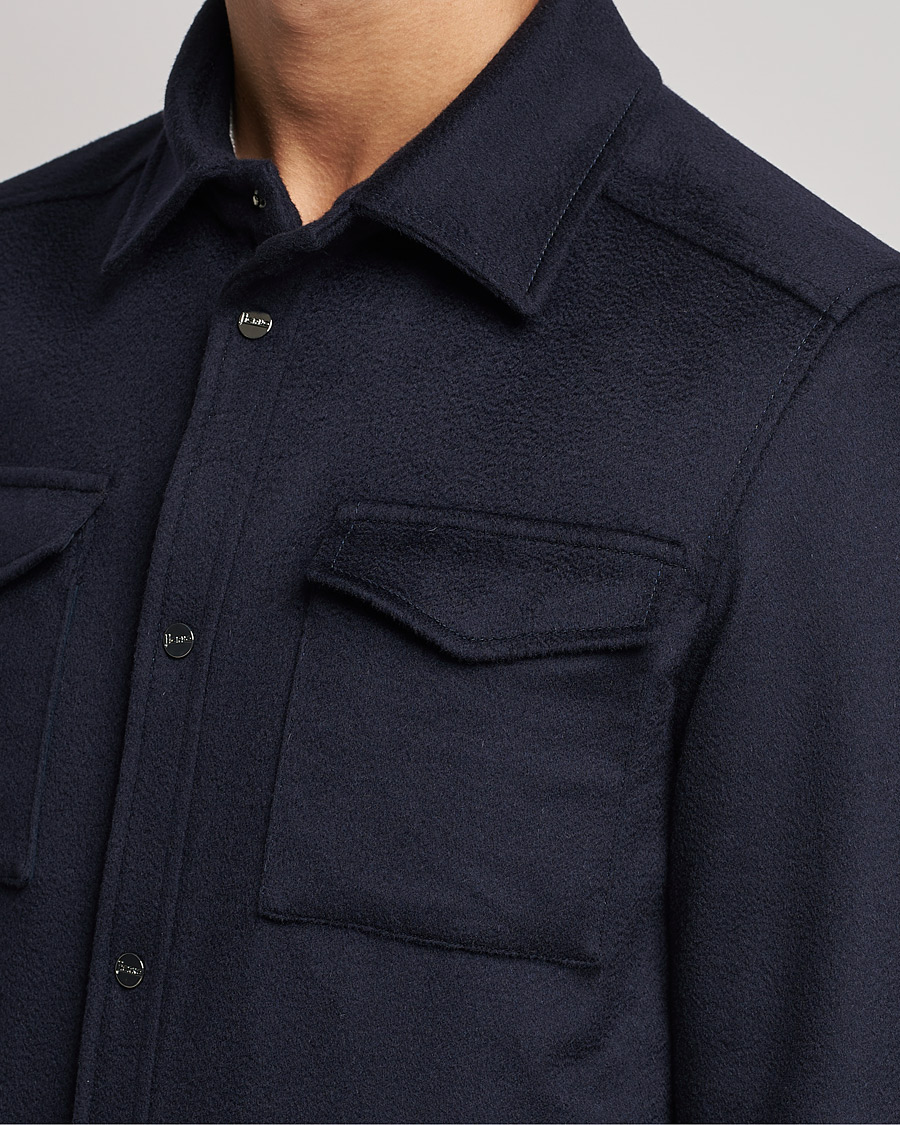 Herre | Jakker | Herno | Cashmere Overshirt Navy
