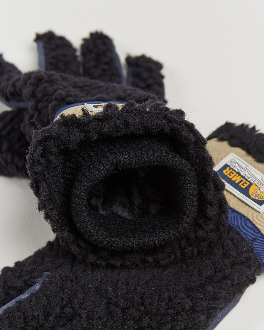 Herre | | Elmer by Swany | Sota Wool Teddy Gloves Black