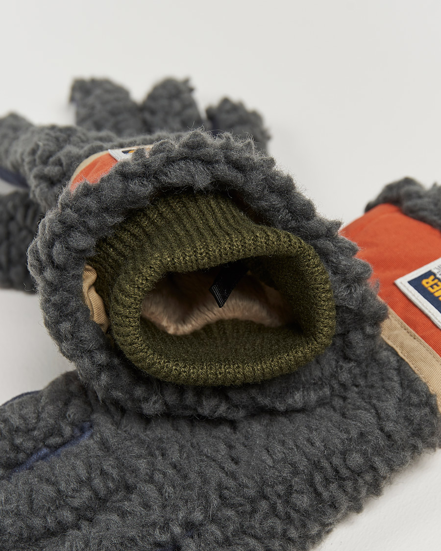 Herre | | Elmer by Swany | Sota Wool Teddy Gloves Khaki