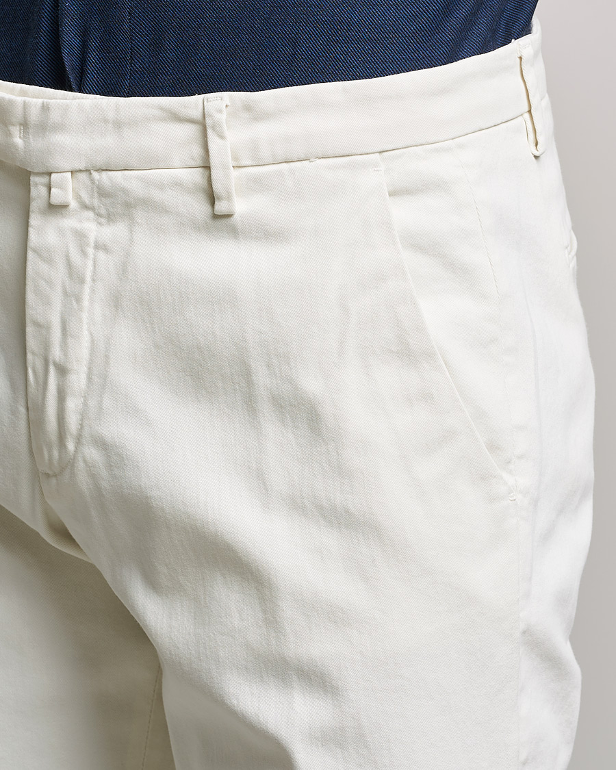 Herre | Bukser | Briglia 1949 | Slim Fit Cotton Stretch Chino Off White