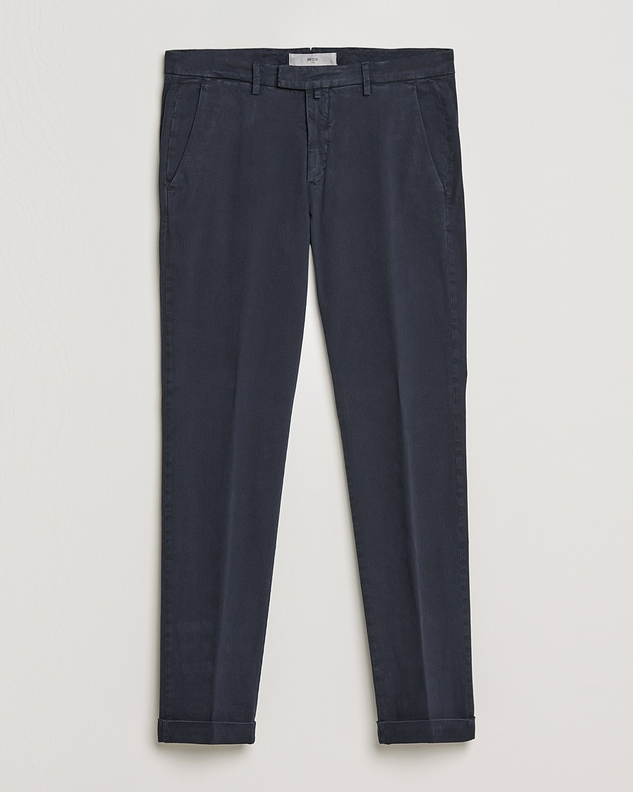 Herre | Bukser | Briglia 1949 | Slim Fit Cotton Stretch Chino Navy