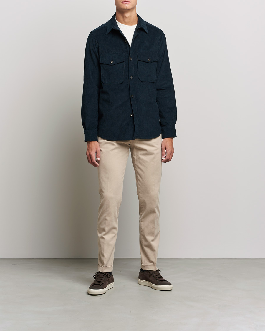 Herre | Bukser | Briglia 1949 | Slim Fit Cotton Stretch Chino Beige