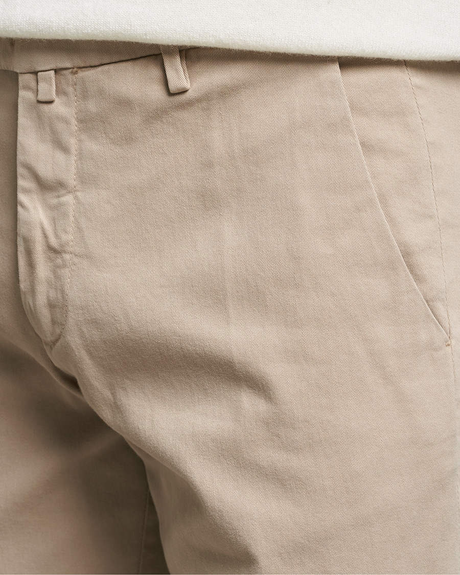 Herre | Bukser | Briglia 1949 | Slim Fit Cotton Stretch Chino Beige