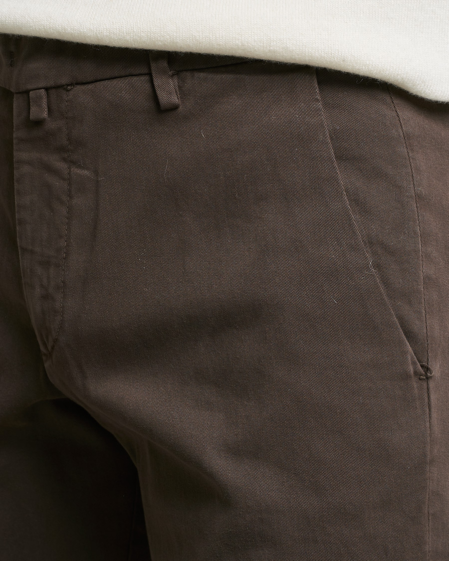 Herre | Bukser | Briglia 1949 | Slim Fit Cotton Stretch Chino Coffe Brown