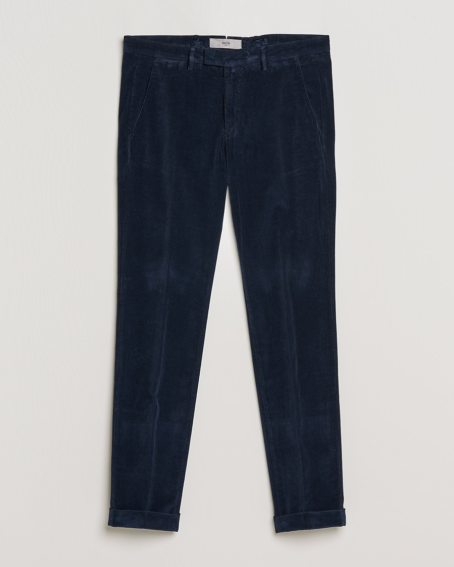 Herre | Bukser | Briglia 1949 | Slim Fit Corduroy Trousers Navy