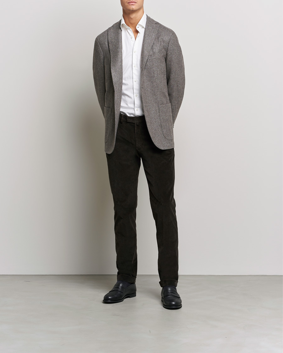 Herre | Bukser | Briglia 1949 | Slim Fit Corduroy Trousers Dark Brown