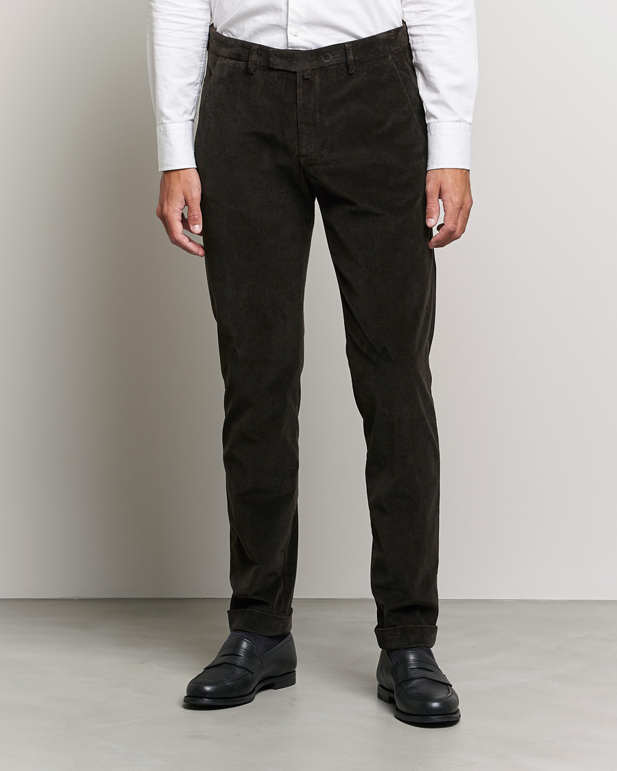 Herre | Bukser | Briglia 1949 | Slim Fit Corduroy Trousers Dark Brown