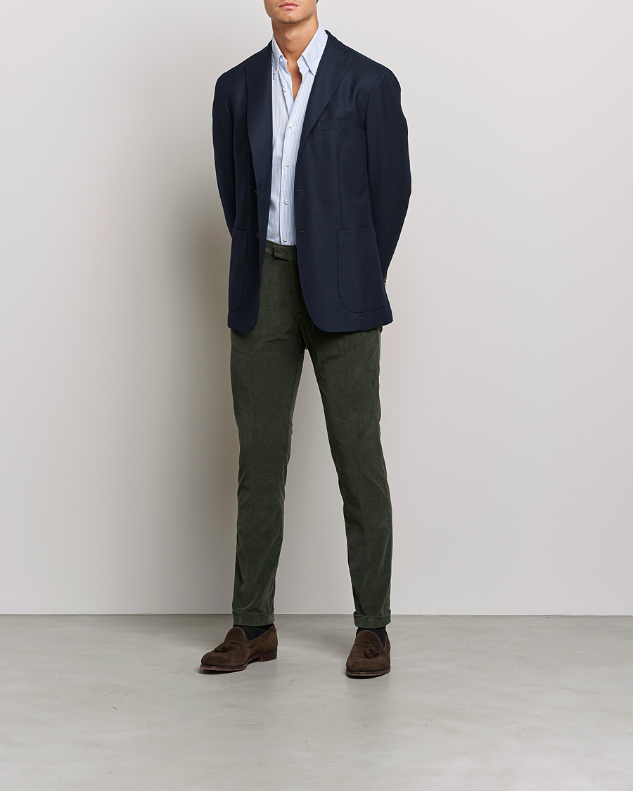 Herre | Bukser | Briglia 1949 | Slim Fit Corduroy Trousers Dark Green