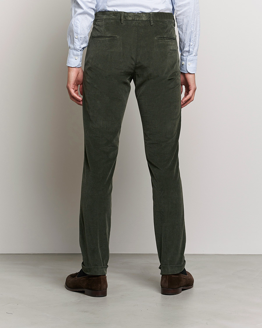Herre | Bukser | Briglia 1949 | Slim Fit Corduroy Trousers Dark Green