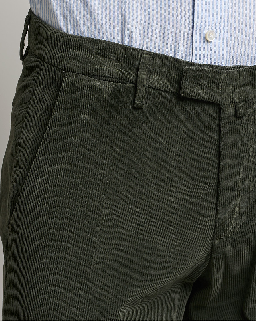 Herre | Bukser | Briglia 1949 | Slim Fit Corduroy Trousers Dark Green