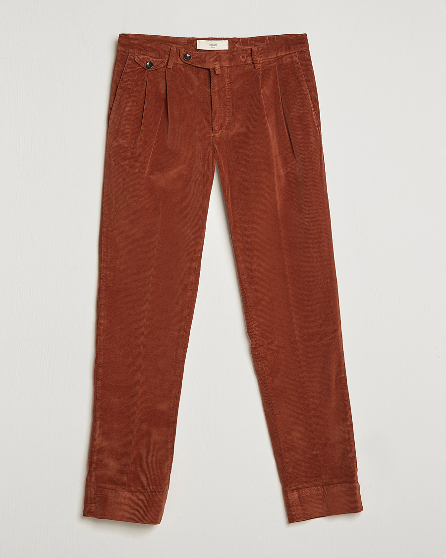 Herre | Bukser | Briglia 1949 | Easy Fit Corduroy Trousers Rust Red