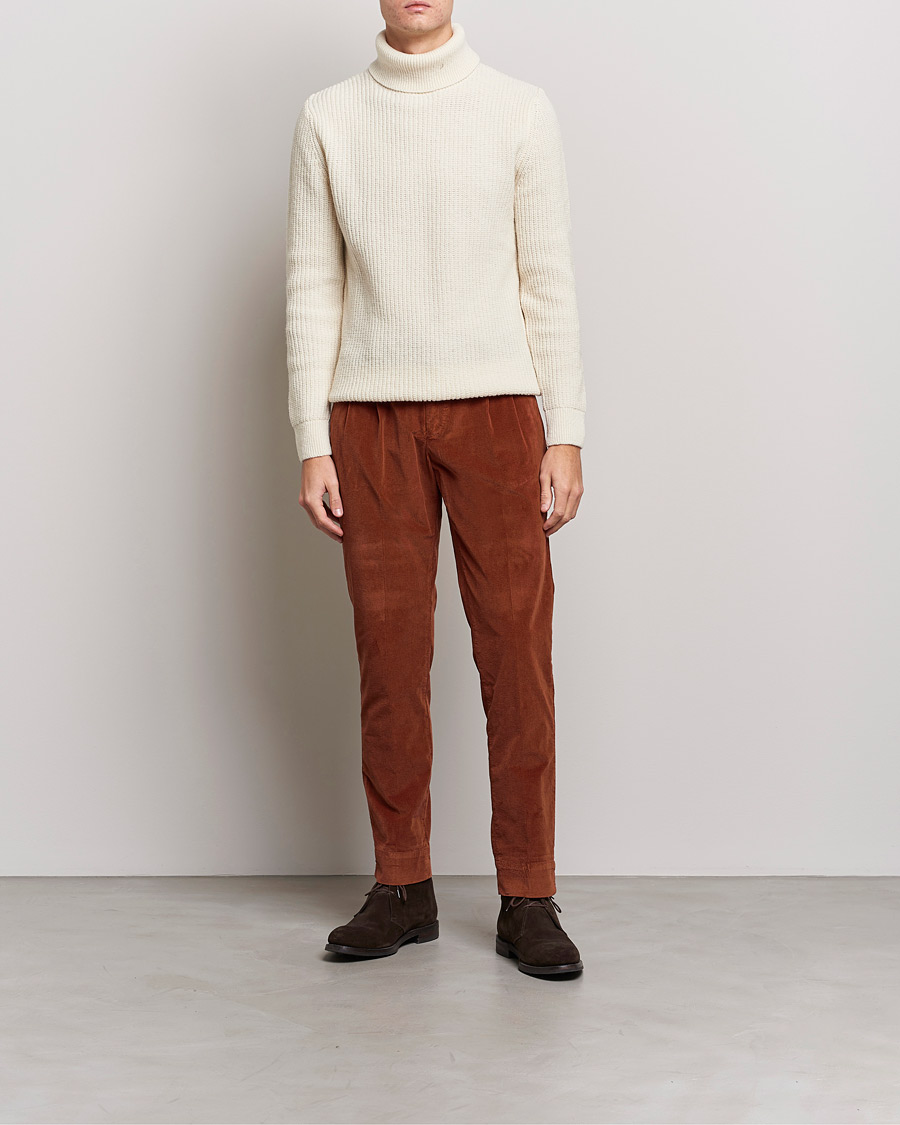 Herre | Bukser | Briglia 1949 | Easy Fit Corduroy Trousers Rust Red