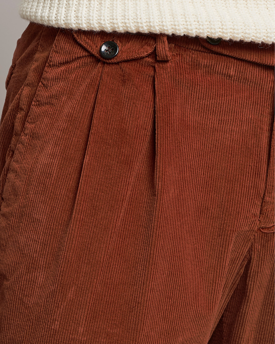 Herre | Bukser | Briglia 1949 | Easy Fit Corduroy Trousers Rust Red