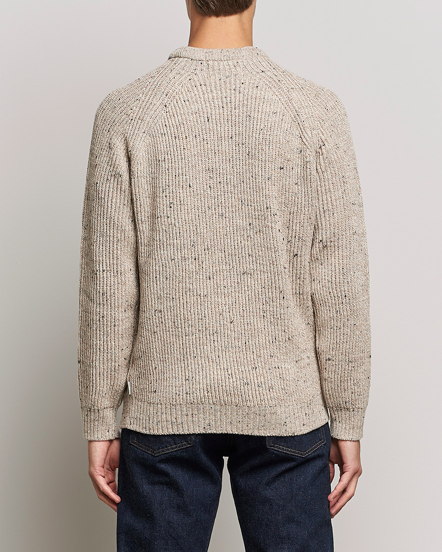Herre | Gensere | Peregrine | Ford Knitted Wool Jumper Oatmeal